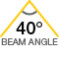 40° Beam Angle 