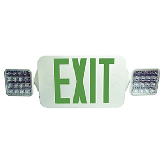 LED Exit Sign Emergency Light Combo