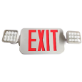 LED Exit Sign Emergency Light Combo